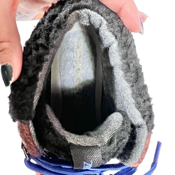 Cole Haan Zero Grand Insulated Wool Booties Women 10.5B Plaid Black Red Blue - Picture 10 of 11